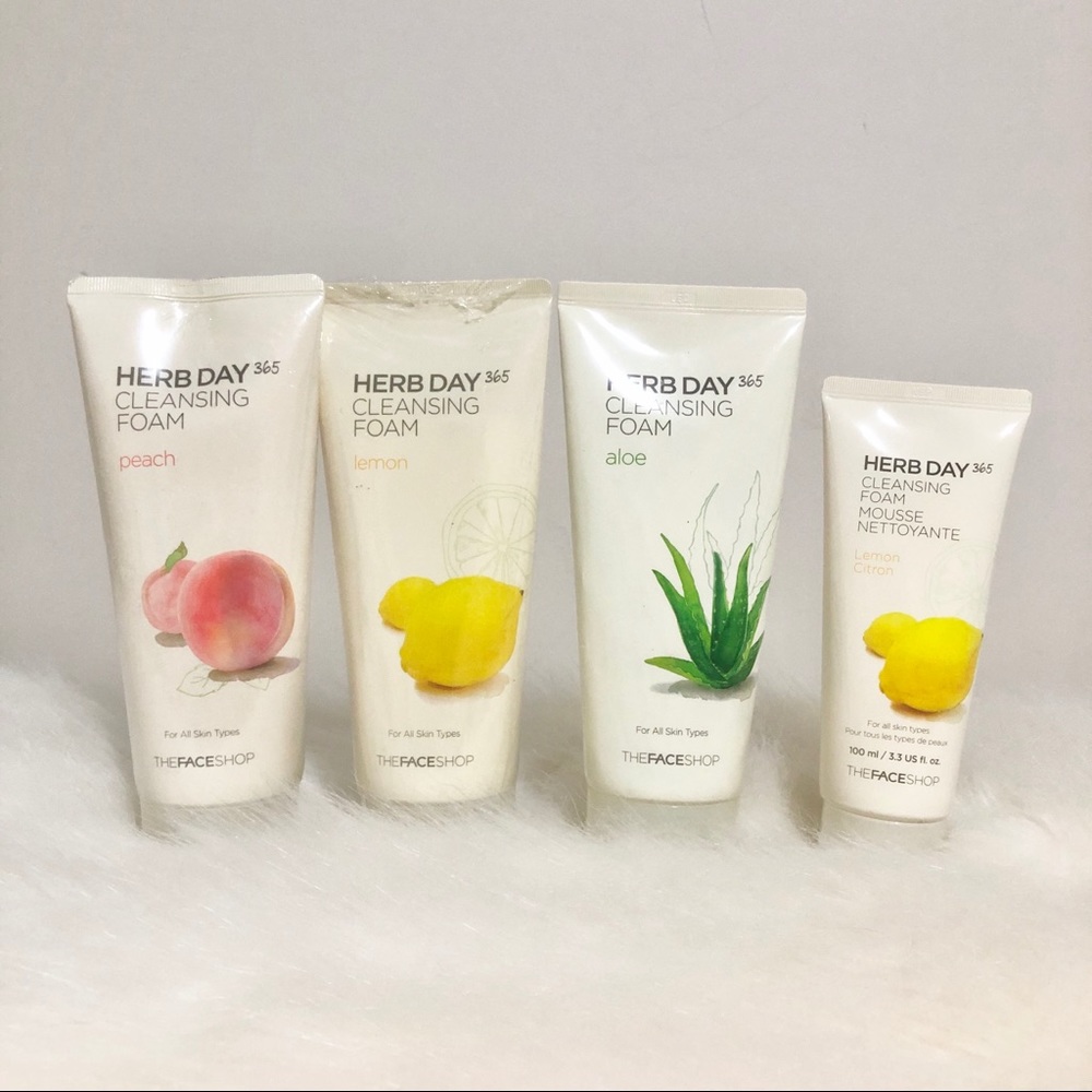 The face shop face cleanser (4 tubes in total)